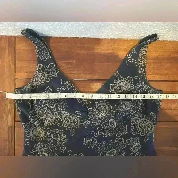 J. Crew silk navy floral dress size 8 - Picture 7 of 9